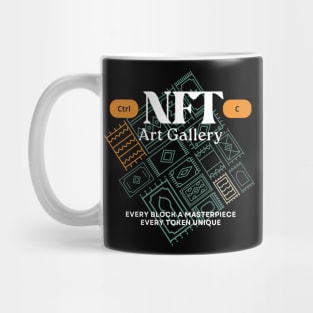 NFT Art Gallery rug pull sarcasm crypto Sarcastic Design Mug